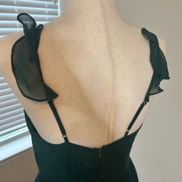 Birdy Grey Gown Size Small Hunter Green Prom Bridal - Picture 10 of 12